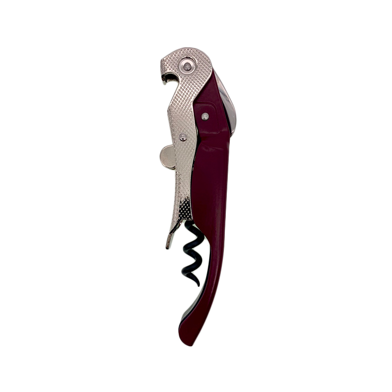 #10036B Burgundy Coating Corkscrew